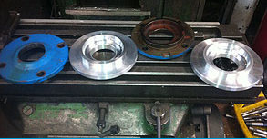 Machined New End Plates 2